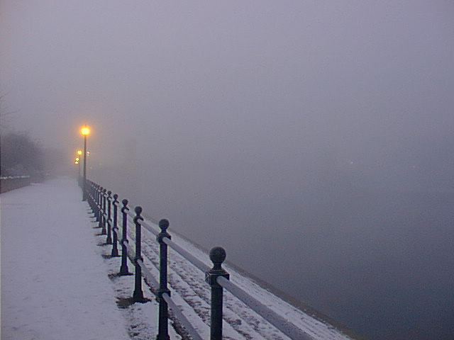 Where's the river gone? Who can see the suspension bridge?
