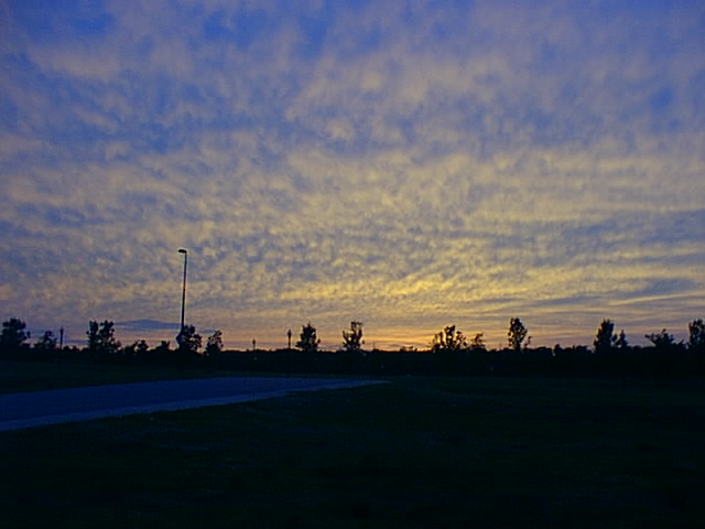 Sunset looking away from Kansas City