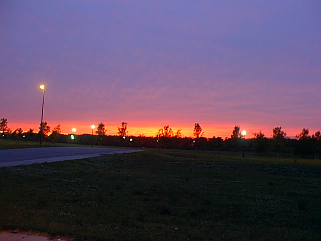 Sunset looking away from Kansas City