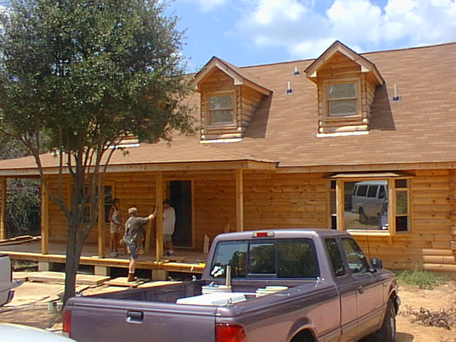 The house Cris and Jimmy are building ... we helped a little bit!