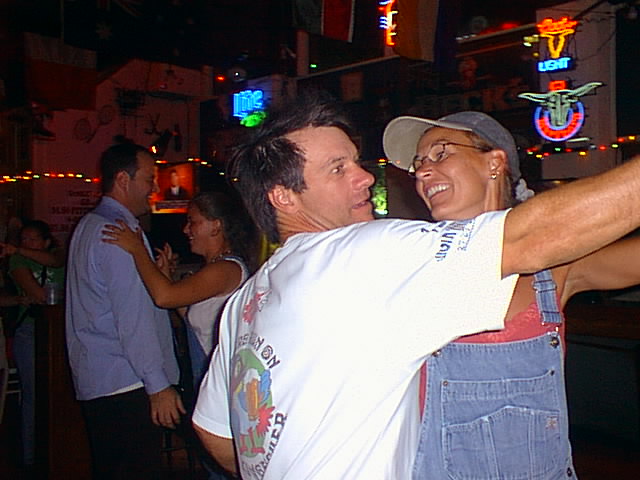 Cris and Jimmy sprinting around the dance floor .. Molly and Toober stilllll dancing behind them!