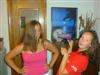 Sharon, giving Molly her yearly hairdry!