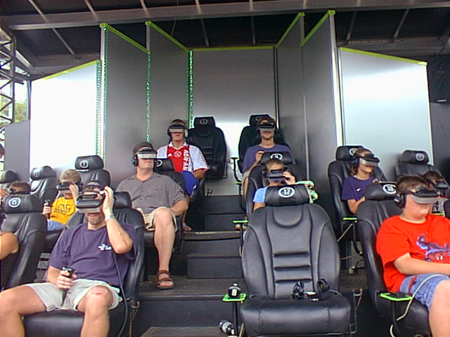 Me and James in some crazy VR game!