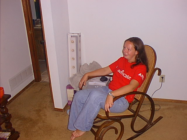 Sharon and her big butt.... oh, my bad! .. the rocking chair which she was always attached to! ;)