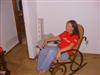 Sharon and her big butt.... oh, my bad! .. the rocking chair which she was always attached to! ;)