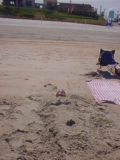 hmmm ... that could be me in the sand