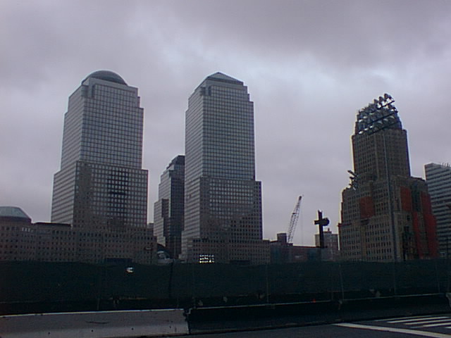 Ground Zero, with World Financial Center behind