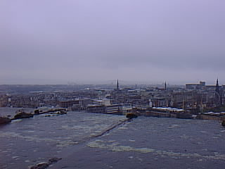 View of city from top of Edinburgh Castle