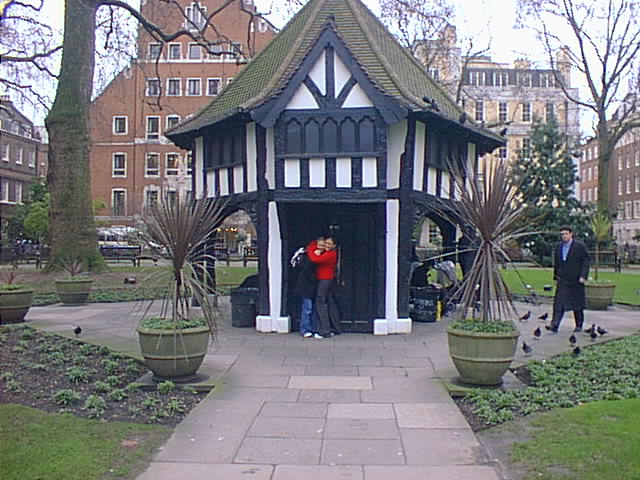 Lisa and Molly in SOHO Square.