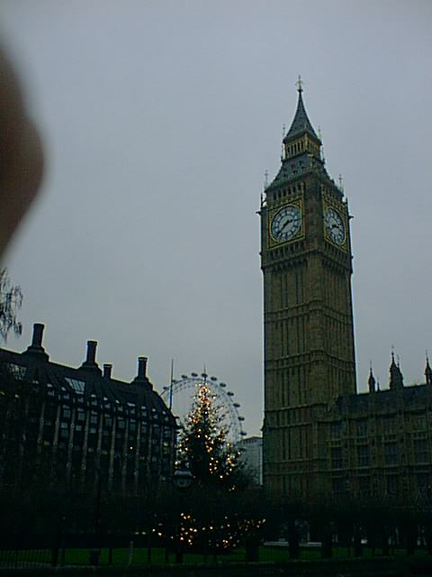 My finger, the London Eye and 