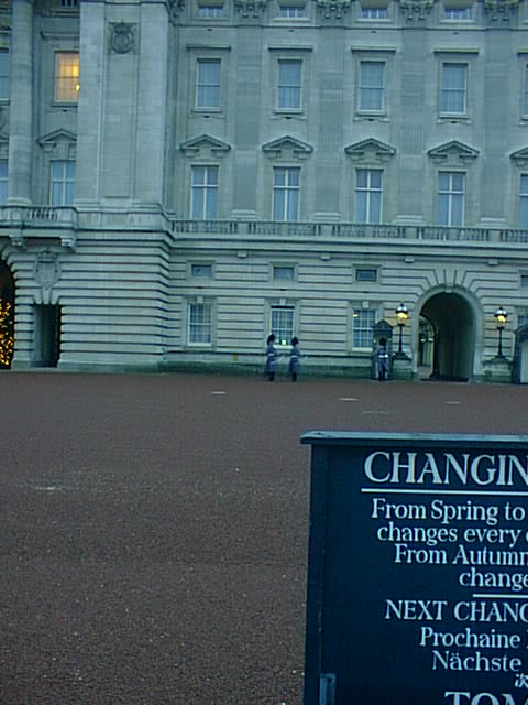 Time for the guards to change.