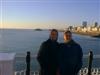 View West from Palace pier with Lisa and Molly.