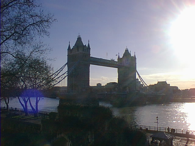 Tower Bridge with the Sun shining on (yes it does get sunny in England!!)