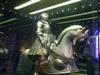Poor horse having to carry that fat man and all that metal!